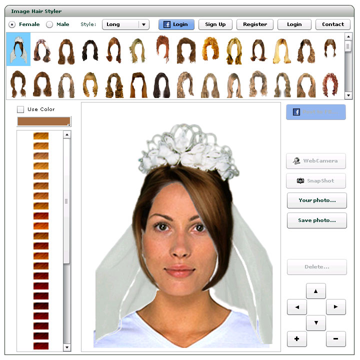 Virtual Hairstyler Online - how to use